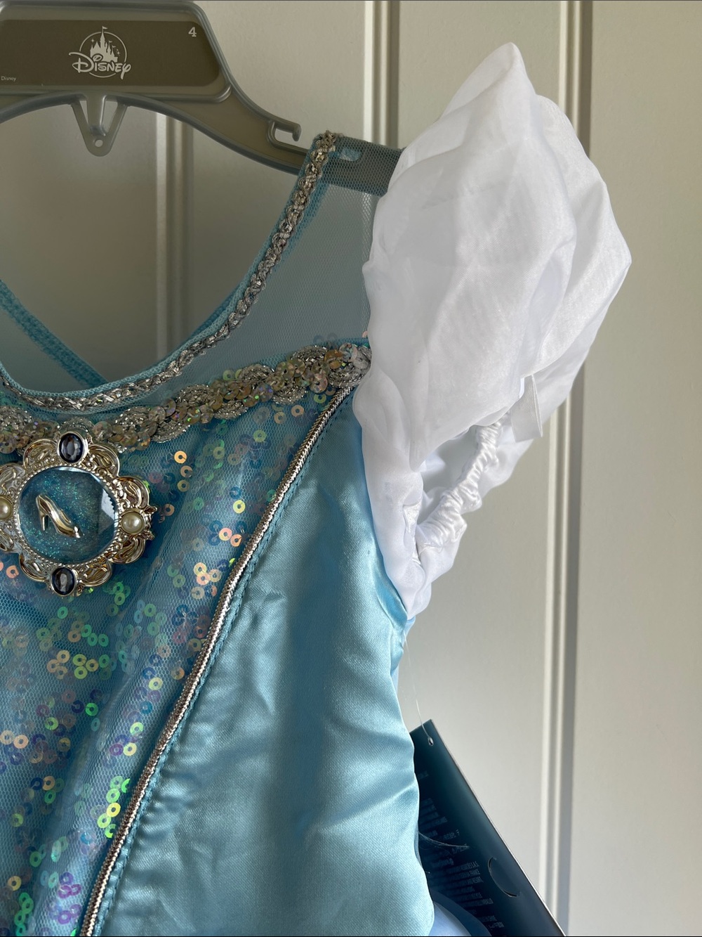 Disney Light Blue Sequin Princess Dress Costume - Picture 2 of 7
